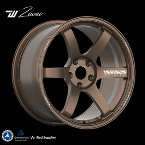 ZW Best Seller Bronze 17 6061 18 Aluminium 19 Inch Racing Car Forged Concave untuk audi Alloy Custom 5xx100 5x114.3 5x112 Wheels - Product Image 1