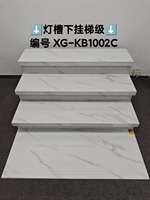Carrelage de Marche en Porcelaine Fourni par Foshan avec Nez de Marche Éclairé et Contremarche à Gorge (Taille sur Mesure)