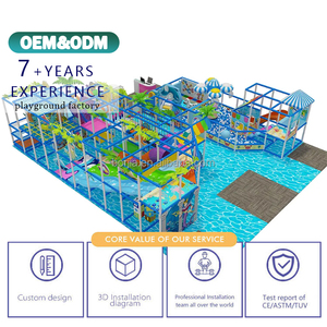 Centre de jeux pour enfants, équipement de jeux souples, équipement de terrain de jeux intérieur pour enfants avec toboggans et piscines à balles pour centres commerciaux - Product Image 3