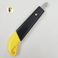 Couteau à lame rétractable avec crochet de sécurité, lame en acier inoxydable, durable pour la découpe de plaques acryliques, couteau de découpe professionnel