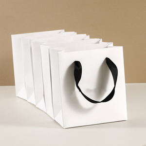 Bolsa de Papel para Joyería con Logotipo Personalizado, Bolsa de Compras, Papel Texturizado Hecho a Mano, Bolsa de Regalo para Joyería con Logotipo - Product Image 1