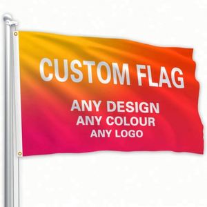 Digital Printing Any Design Any Color Any logo Premium Fabric Good Quality Colorful Custom <b>Flags</b>, Banners With Grommets - Product Image 5