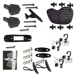 Kit d'accessoires pour kayak, plastique ABS, acier inoxydable, antidérapant, durable, multifonctionnel, pêche, lacs, rivières, usage récréatif en plein air - Product Image 1