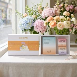 มาส์กหน้าบำรุงผิวสูตรฟื้นฟูผิวจากแสงยูวี ยี่ห้อ YOUNGME BEAUTY ผลิตภัณฑ์ดูแลผิวจากเกาหลี รับผลิตแบบ ODM OEM ชุดของขวัญพรีเมียม # 4 ชิ้นสำหรับของขวัญวันหยุด - Product Image 5