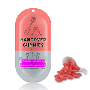 Oem/Odm Etiqueta Privada Gummies Resaca Vegano Hígado Desintoxicación Anti-Resaca Gummies Post Alcohol Tratamiento <span class=keywords><strong>Vitamina</strong></span> Caramelo - Product Image 2
