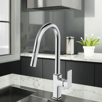 Meilleure vente robinet de cuisine douchette extractible mitigeur instantané de robinet chaud et froid en laiton