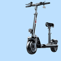 Sepeda Lipat Listrik Dewasa 150kg dengan Roda 10-inci, Rangka Aluminium Alloy, Tahan Air, Motor Brushless 500W, Baterai Lithium 13AH, Rem Cakram