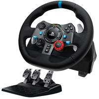 Volant de course Logitech G29 Driving Force et pédales au sol, retour de force réel, palettes de changement de vitesse en acier inoxydable
