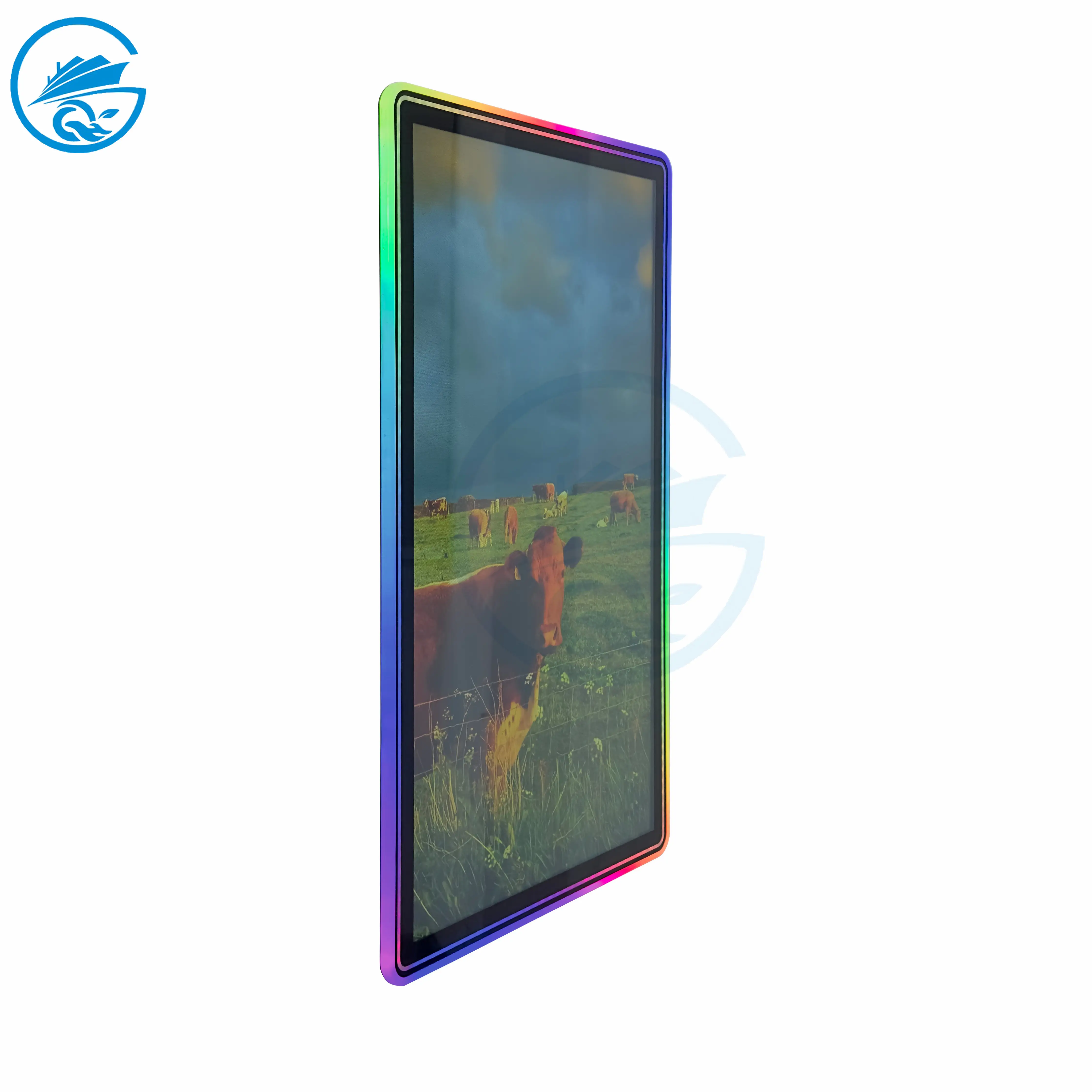 43 inch công suất đôi LED ánh sáng Acrylic bezel dọc màn hình cảm ứng LCD Monitor