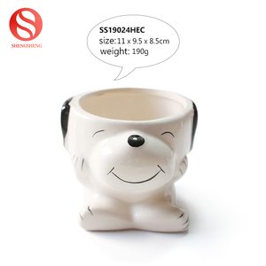 Personalizado perro <span class=keywords><strong>de</strong></span> dibujos animados pote del plantador <span class=keywords><strong>de</strong></span> cerámica lindo cachorro snoopy suculentas Macetas - Product Image 2