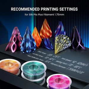 Filament d'imprimante 3D SUNLU SILK double et triple couleur 5KG 1kg/rouleau 1,75 mm Précision dimensionnelle +/- 0,02 mm 2,2 LBS (1KG) - Product Image 4