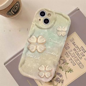 Dört yapraklı yonca baskı dalga kenar silikon TPU cep telefonu kapak <span class=keywords><strong>Iphone</strong></span> için kılıf 8 X Xr Xs <span class=keywords><strong>11</strong></span> 12 13 14 15 16 17 <span class=keywords><strong>Pro</strong></span> <span class=keywords><strong>Max</strong></span> - Product Image 5