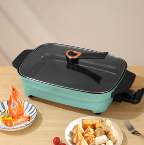 Poêle électrique à double oreille de vente chaude poêle de cuisson en aluminium moulé sous pression antiadhésive pour un usage domestique pour la pizza et la marmite - Product Image 4