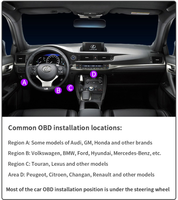 Rastreador GPS OBD AD08 4G/2G, Plug & Play, Rastreo en Tiempo Real, Geocerca, Alertas de Exceso de Velocidad y Vibración