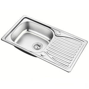 حوض مطبخ فردي من الفولاذ المقاوم للصدأ 304/201 بحواف ضيقة ومصقولة بتقنية النانو، مصمم خصيصًا من SAIL، سميك ومثبت تحت السطح - Product Image 2