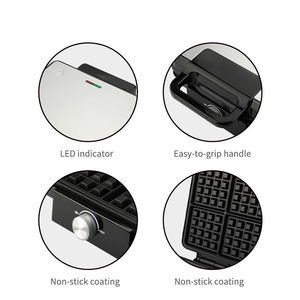 Waffle Maker Stainless Steel Non-Stick <b>Plates</b> 1500W Household Kitchen Appliance With Class a Energy Efficiency Waffle M - Product Image 3