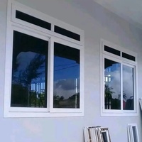 Fenêtres coulissantes en PVC modernes et écologiques, imperméables, avec cadre en vinyle blanc, double vitrage UPVC, isolation thermique et économie d'énergie
