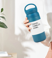 Beauchy Gobelet avec couvercle en acier inoxydable 304 isolé à double paroi Gobelet de voyage 350ml/500ml pour le camping