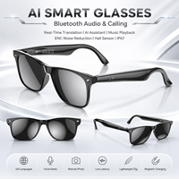 Lunettes de traduction IA W100 : Interprétation vocale et vidéo en temps réel, modèle hors ligne gratuit, assistant linguistique intelligent pour voyages et affaires