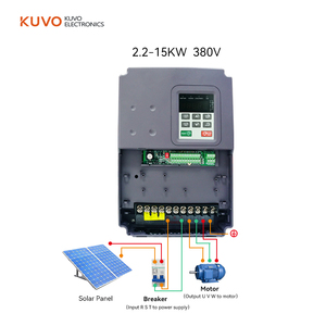Variador de Frecuencia Variable (VFD) Trifásico Inteligente KUVO de 2.2KW, 4KW, 5.5KW, 7.5KW con MPPT, Entrada de 380V/220V para Motores - Product Image 4