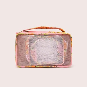 Bolsa organizadora de viaje de nailon con impresión completa, 3 uds., bolsa de almacenamiento portátil, Maleta de ropa grande, cubos de embalaje, bolsas de equipaje - Product Image 4