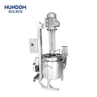 Machine de fabrication de désinfectant liquide pour les mains en acier inoxydable, homogénéisateur à double enveloppe, cuve de mélange, mélangeur émulsifiant sous vide