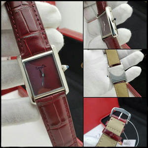 Custom Classic Tanks Series <strong>Watch</strong> Factory Price High Quality Square Luxury Leather Band <strong>Watch</strong> Men Quartz <strong>Watches</strong>