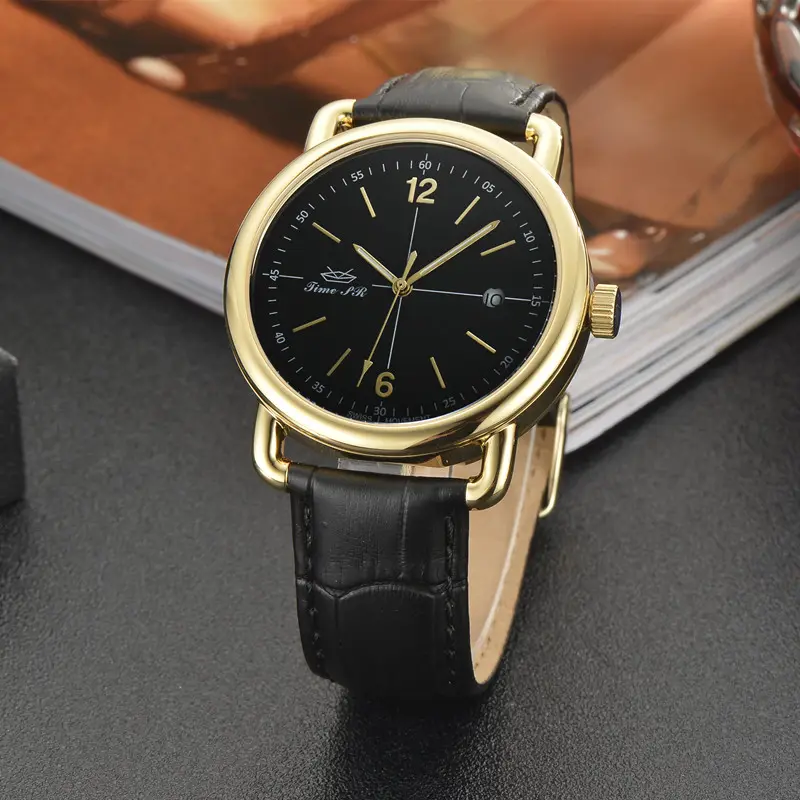 Men's Wrist Watch Quartz Japan Movement Men Stainless Steel Sapphire Crystal Men Wrist Watches
