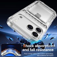 Étui portefeuille rigide en PC pour iPhone 18 Pro Max, coque arrière pour iPhone 18 Pro 17 16 15 14 13 avec porte-cartes LN099