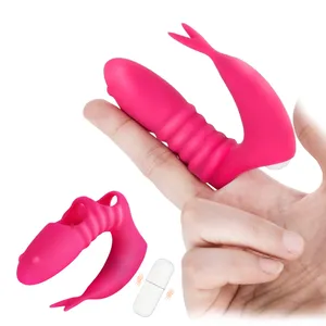 Nieuwe Grappige Vibrator Vinger Mouwen Voor Vrouw G-Spot Clitoris Stimulator Masturbatie Siliconen Vibrator Met Paar Seksspeeltjes