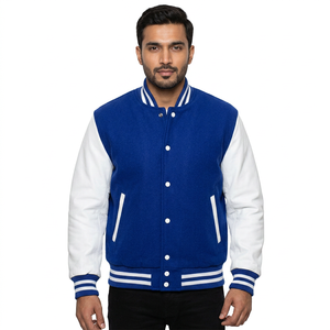 Blouson Bomber Varsity Personnalisé OEM en Toile avec Col Montant, Imperméable et Coupe-Vent, Unisexe, Sur Mesure, Taille Personnalisée, Veste d'Hiver - Product Image 1
