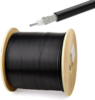 Cable coaxial RF de alto rendimiento y baja pérdida 75 Ohm RG Series RG6 RG58 RG 11 para cable de comunicación CATV