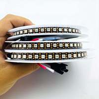 Bande lumineuse LED RGB RGBW RGBIC 8 mm, PCB noir, SMD3535 5050, Madrid SPI RGB adressable, 60 LED, 144 LED, WS2812 WS2811 WS2813 WS2815