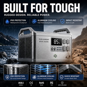 Silver-Guardian <b>Portable</b> Power Station 1500W 2400W 3600W Solar Generator MPPT Pure Sine Wave Fast Charging IP65 - Product Image 6