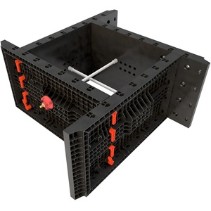 JIAQUAN Reusable Plastic Round Square Column <strong>Formwork</strong> Concrete Pillar Mould Panel System for Construction