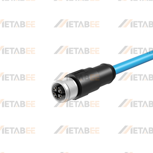 Câble Ethernet M12 X-Coded vers RJ45 Mâle, Cordon Adaptateur Blindé Cat6a 8 Broches X-Coded 10 Gbit/s pour Vision Industrielle - Product Image 4