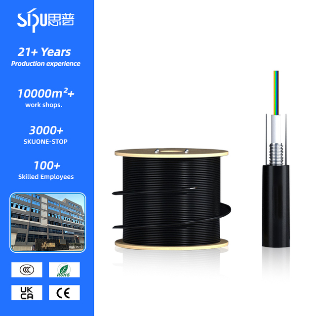 SIPU High-Speed Data Synch Custom Length/Color/Logo Support OEM Service Armoured 6 Core WiFi 5G Network Optical Fiber Cable