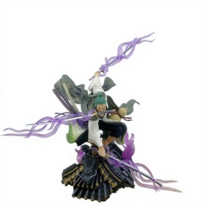 Figurine d'action en PVC <span class=keywords><strong>Zoro</strong></span> Kimono à trois lames, modèle de collection en boîte, pour la décoration de voiture, vente en gros - Product Image 1