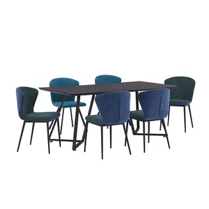 Amostra grátis barato India mobília da sala de jantar conjunto de mesa de jantar moderna 4/6/8 mesas de jantar lugares e cadeiras definir