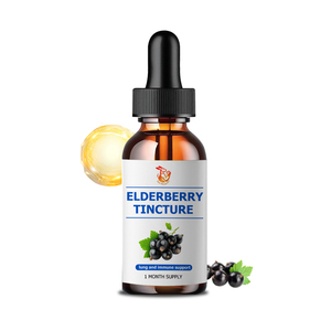 Customized Organic Elderberry Drops Tincture with Zinc <b>Vitamin</b> C Immune Support Elderberry Syrup Herbal Supplement for Adult - Product Image 1