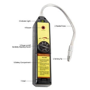 Detector de vazamento de halogênio, refrigerante cfc hcfc para carro, ar condicionado, ferramenta de diagnóstico hvac r134a r410a r22