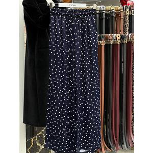 Pantalones Anchos de Satén con Estampado de Lunares Fiori, Cintura Alta, Casuales, Transpirables, para Mujer - Product Image 2