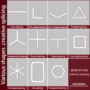 Lámpara LED Moderna de Hierro Hueco, Estilo Rústico, para Oficina, Cuidado de la Vista, Versátil, para Techo/Pared, Hogar, Oficina, Gimnasios - Product Image 3