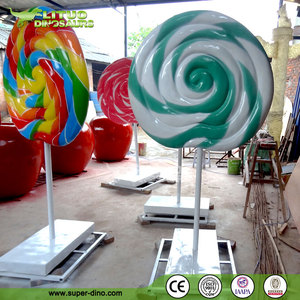 Escultura de Piruleta de Fibra de Vidrio para Publicidad Novedosa - Product Image 2