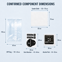 Kit d'installation de protection d'écran de téléphone, nettoyant d'écran, outils de préparation en verre trempé, tissus en microfibre pour les magasins de réparation en détail, en gros