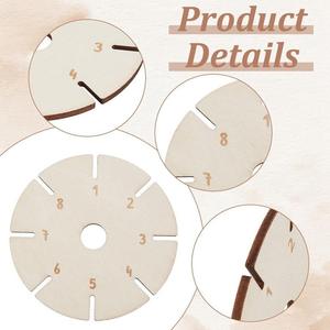 <span class=keywords><strong>Disco</strong></span> <span class=keywords><strong>Kumihimo</strong></span> Tejido Redondo de Madera, Placa de Tejido de Nudo de Cuerda Trenzada, 1 Unidad - Product Image 4