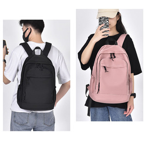 Sac à dos scolaire simple pour adolescents, en nylon, avec logo personnalisé, pour l'école et le quotidien - Product Image 5