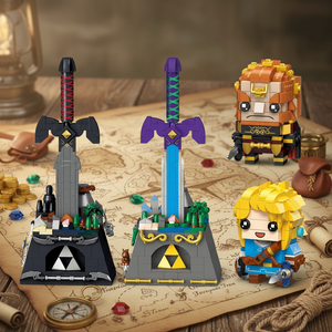ฟิกเกอร์เกมยอดนิยม 3 แบบ ดีไซน์สุดฮิต Zelda อนิเมะ ฟิกเกอร์ดาบดำ ชุดตัวต่อ DIY - Product Image 2