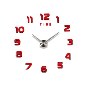 Best-selling fashionable large 47Inch wall clock 3d rome wall b 100 / clock stickers modern 3d diy home