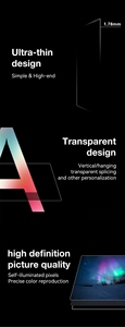<span class=keywords><strong>Écran</strong></span> <span class=keywords><strong>OLED</strong></span> <span class=keywords><strong>transparent</strong></span> 55 pouces OEM à <span class=keywords><strong>prix</strong></span> d'usine, TV 1080p à contraste élevé, affichage tactile capacitif pour kiosque vidéo mural intérieur - Product Image 5